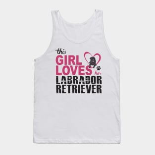 This girl loves her Labrador Retriever! Especially for Lab owners! Tank Top